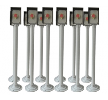 急停防爆操作柱带防雨罩（户外立式）