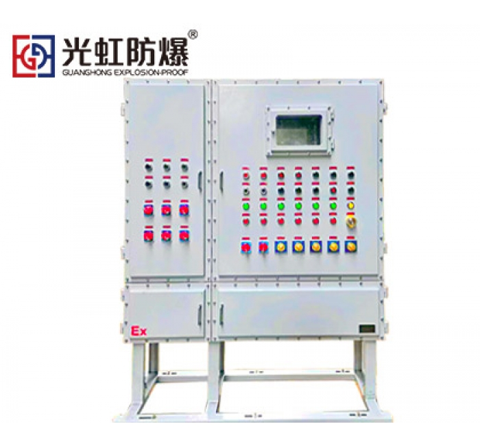 BXMD防爆配电柜碳素钢板焊接  就地立式触摸屏防