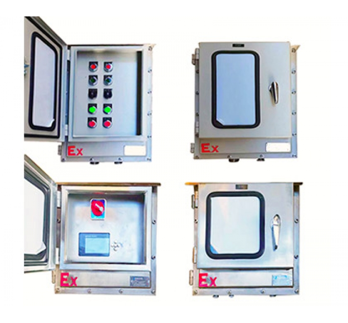 加装防护门防爆配电箱 不锈钢双门防爆控制箱
